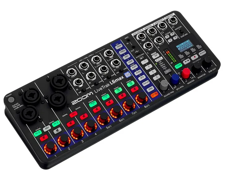 Zoom LiveTrak L6max, vista 3