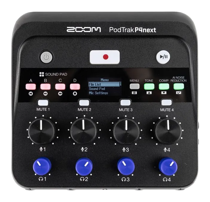 Zoom PodTrak P4next, vista 3