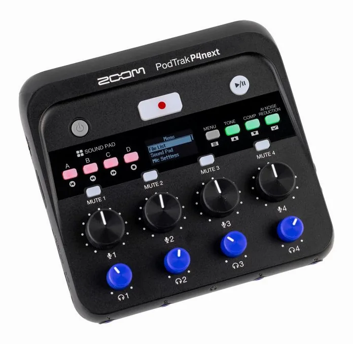 Zoom PodTrak P4next, vista 4